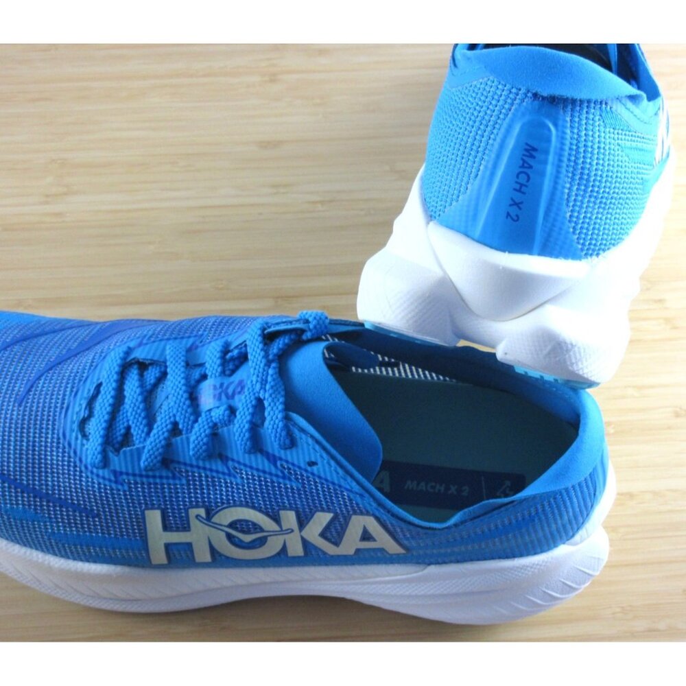 Hoka Men's Mach X 2 Running Shoes Skyward Blue Electric Cobalt Sizes NIB - Picture 6 of 8